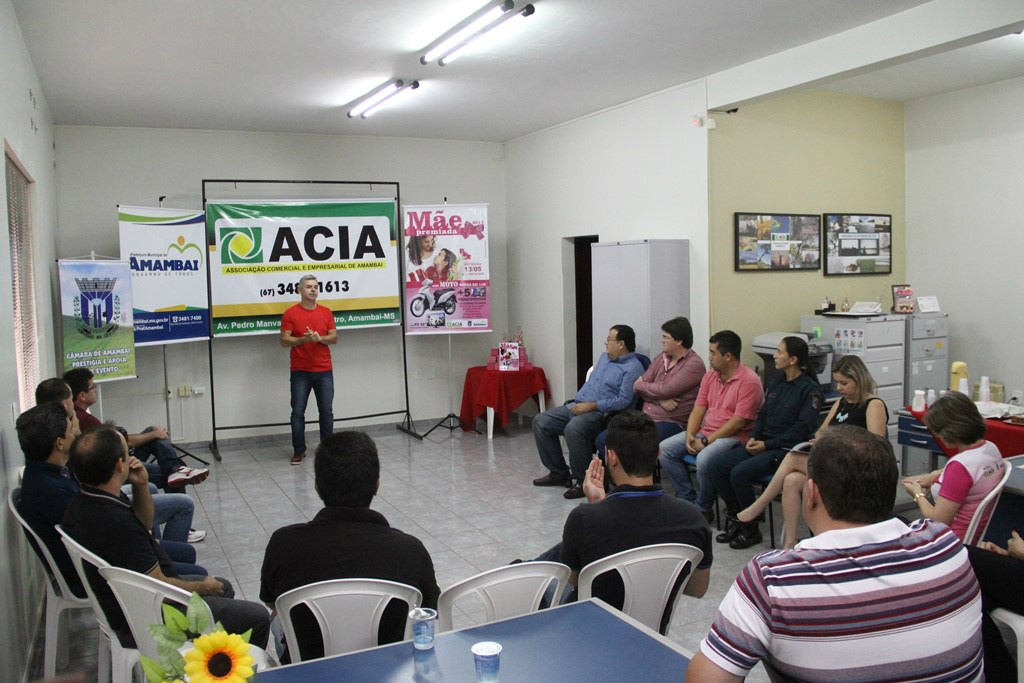 Foto: Presidente da ACIA destacou importância do apoio da Prefeitura Municipal 