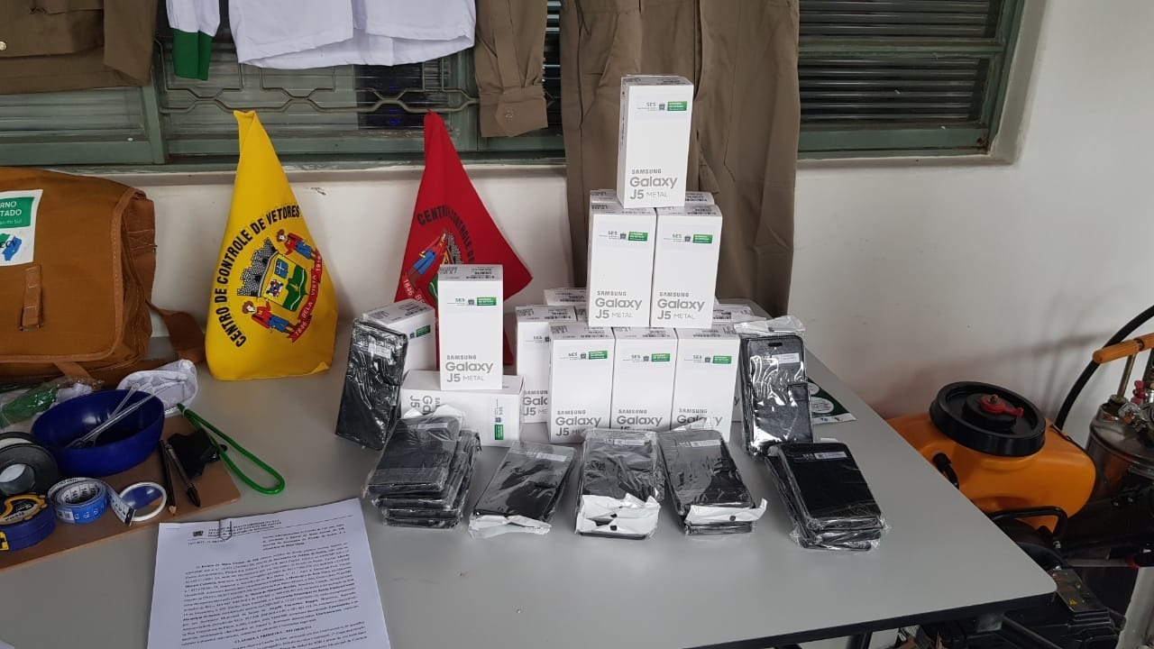 Agentes de Combate à Endemias de Amambai recebem novos smartphones 24 novos smartphones foramenviados pelo Governo do Estado / Foto: Decom