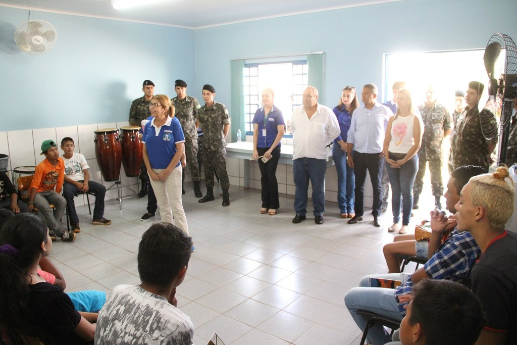 Reunião da Assistência Social para tratar do início das aulas da Banda Mirim neste ano.  / Foto: Robson Fritzen