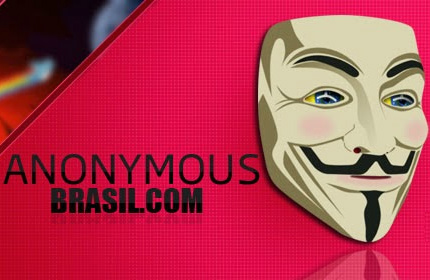 PM que teria escrito 'foi mal, fessor' na internet é alvo de hackers Logo do site Anonymous Brasil