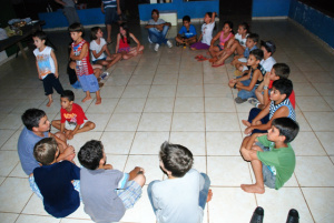 3ª CIPM de Amambai cede pátio para acampamento infantil do Celq