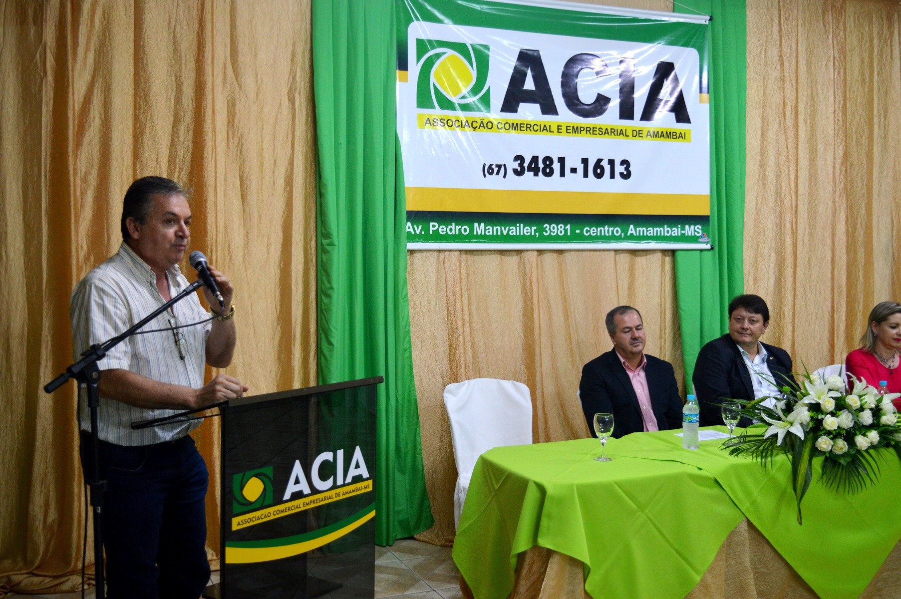 Secretário municipal de Gestão, Jauro Moreto, representando o prefeito Dr. Bandeira / Foto: Moreira Produções 