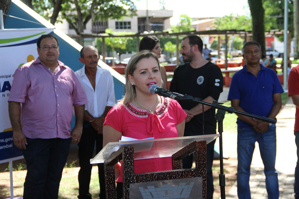 Vereadora Janete Córdoba ressaltou que o prefeito Dr. Bandeira é um grande apoiado da luta encampada pelas mulheres. / Foto: Robson Fritzen