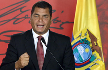 Presidente do Equador prorroga Estado de Exceção até sexta-feira Presidente do Equador, Rafael Corrêa.
