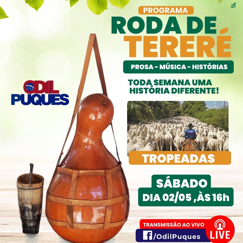 Tropeadas em Amambai é tema do programa Roda de Tereré deste sábado (2) Tropeadas em Amambai é tema do programa Roda de Tereré deste sábado (2)
