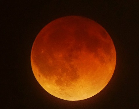 Veja imagens do fenômeno “Lua de Sangue”, que aconteceu nessa madrugada