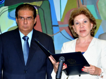 Marta Suplicy foi a responsável por dar posse a BarbalhoFoto: Valter Campanato/Agência Brasil