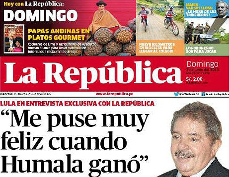 Lula reconhece 'pequeno problema' com a imprensa Segundo o ex-presidente,