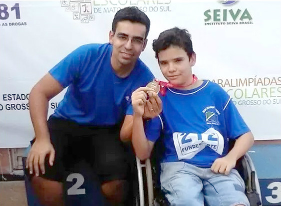 Estudante da EE Profª Alice Nunes é medalhista nas Paralimpíadas Escolares
