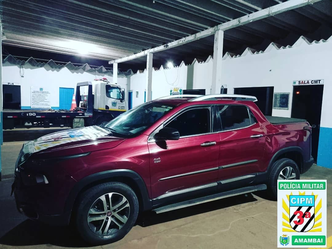 PM recupera veículo roubado em Goiás e prende dois autores por receptação O veículo foi roubado no município de Águas Lindas, Goiás / Foto: 3ª CIPM