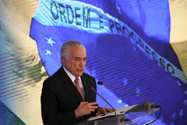 Presidente Michel Temer faz balanço de dois anos de governo, em evento no Palácio do Planalto/Foto:  Fabio Rodrigues Pozzebom/Agência Brasil