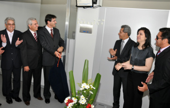 Caixa em Amambai é inaugurada com a presença da vice governadora Momento da inauguração da Caixa em Amambai