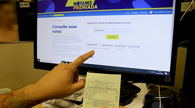 Ganhadores do Nota MS Premiada podem perder o direito aos prêmios sem cadastro Foto: Arquivo