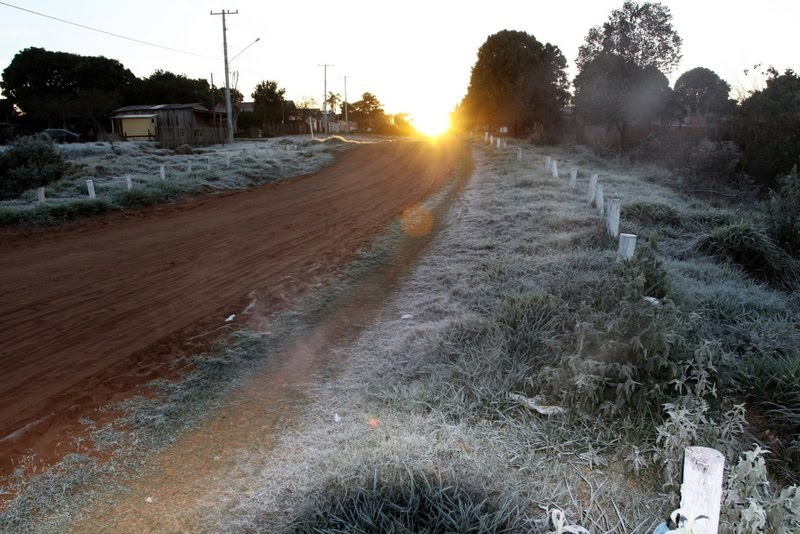 Tempo continua frio em Amambai. Foto: Dalton Zonta.