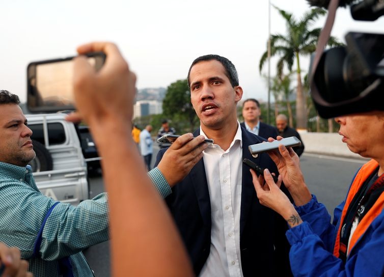 O líder da oposição venezuelana, Juan Guaidó - Reuters/Carlos Garcia Rawlins/Direitos Reservados