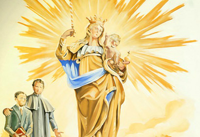24 de maio - dia de Nossa Senhora Auxiliadora No dia 24 de maio, a Igreja celebra o Dia de Nossa Senhora Auxiliadora, quem Dom Bosco escolheu como protetora dos salesianos.