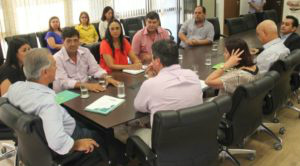 Reinaldo durante reunião com a Fetems