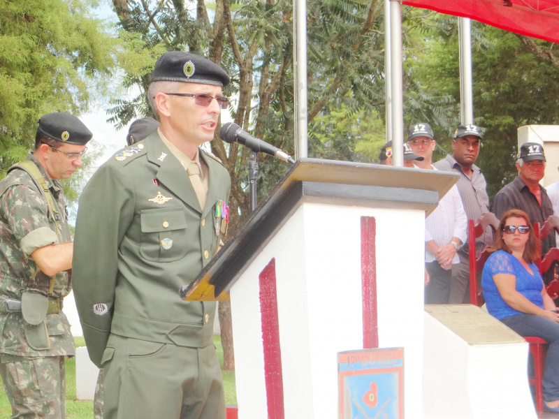 Tenente Coronel Heron Salomão Angelim, comandante do Regimento / Foto: Moreira Produções