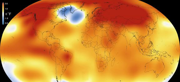 Nasa declara 2015 o ano mais quente da história