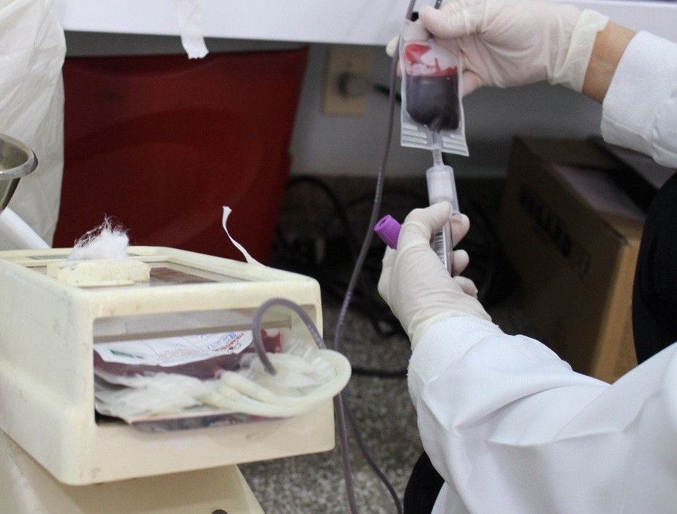 76 bolsas de sangue foram coletas durante Dia D em Amambai 76 bolsas foram coletadas / Foto: Divulgação