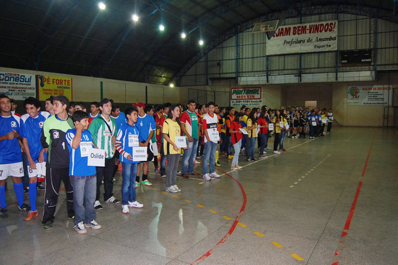 Abertura do campeonato Interfirmas em Amambai