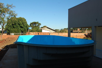 A construção da piscina beneficia associados e familiares / Foto: Assessoria/Moreira Produções