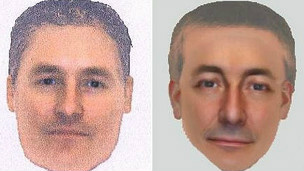 Retrato falado é de homem visto perto do apartamento com uma criança às 22h