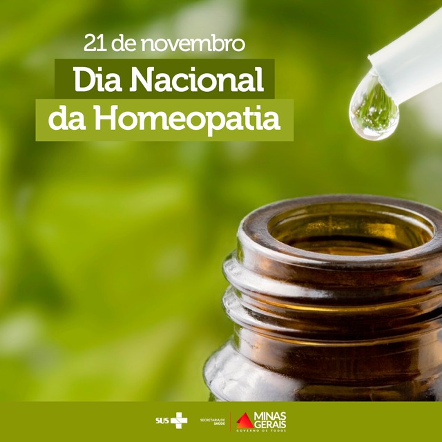 21 de Novembro - Dia Nacional da Homeopatia Foto: Divulgação