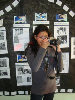 A aluna Daniela Baena.