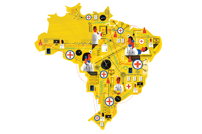 Coronavírus: estimativa aponta número de casos 14x maior do que o oficial Se as estimativas estiverem certas, já seríamos o novo epicentro da doença. (Ilustração: Rômolo/SAÚDE é Vital)