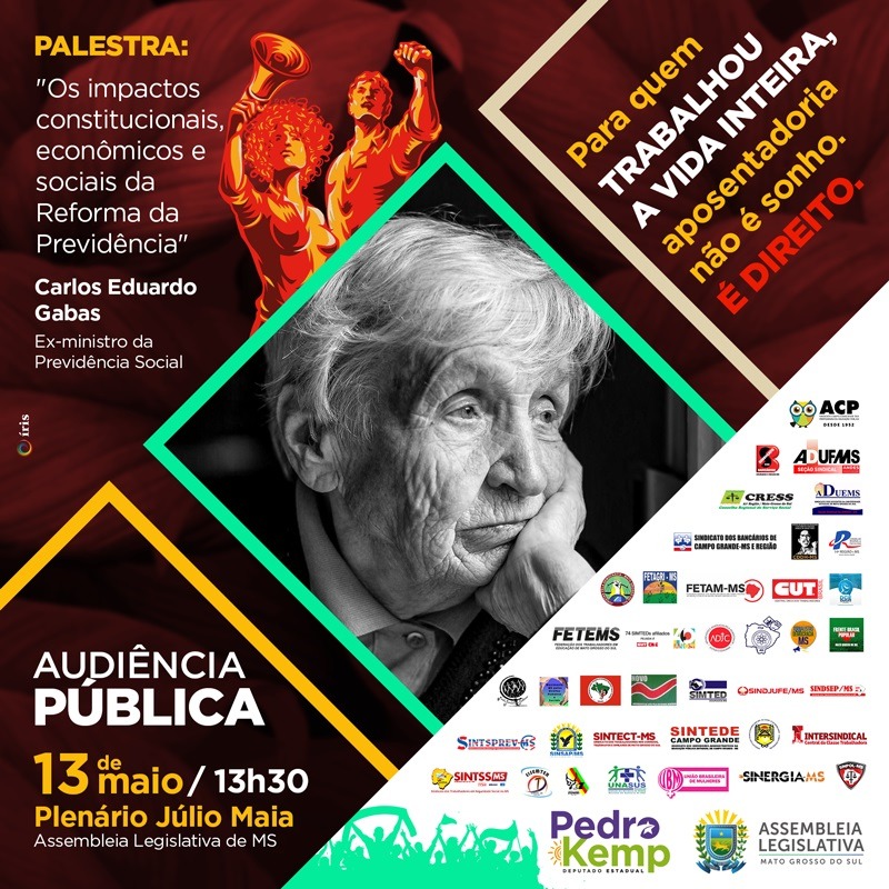 Ex-ministro da Previdência Social participa de audiência pública na Assembleia