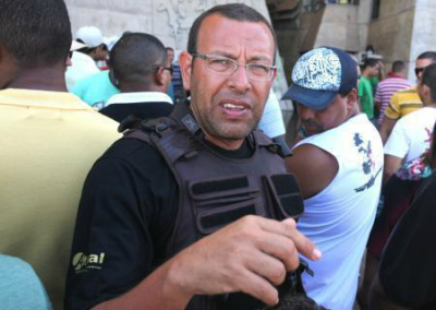 O ex-policial militar, Marco Prisco, líder do movimento grevista da Polícia Militar da BahiaFoto: Divulgação
