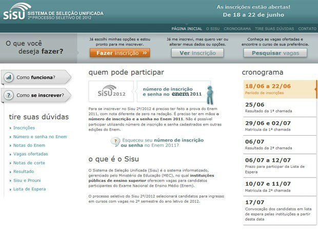 Notas de corte preliminares do Sisu já estão disponíveis