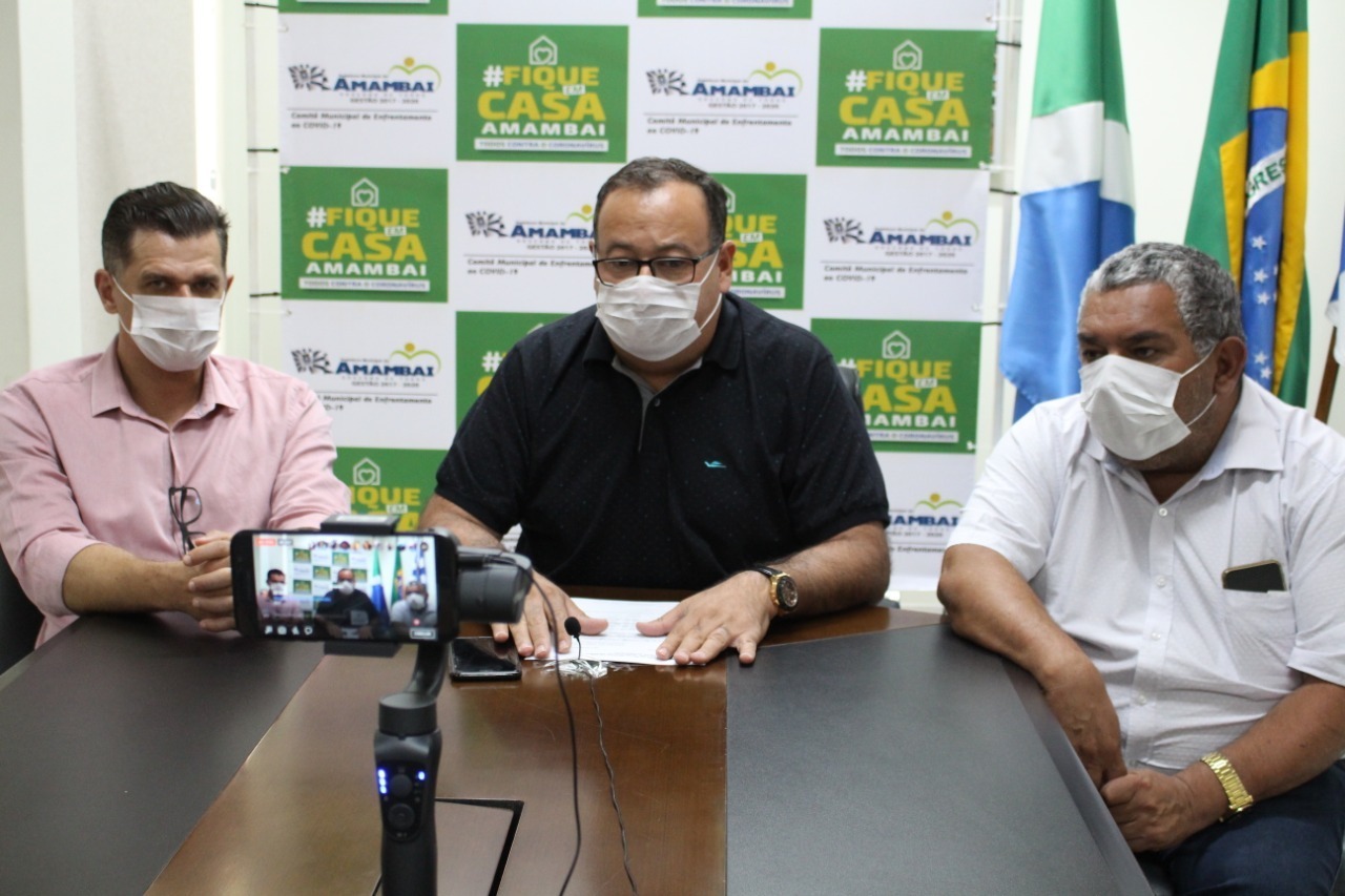 Uso de máscara e toque de recolher, a partir das 23h, são medidas que começam a valer a partir desta segunda-feira, dia 11, em Amambai / Foto: Moreira Produções/Arquivo