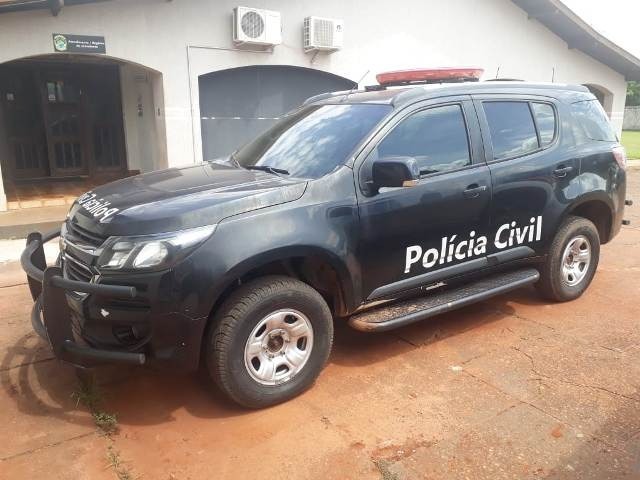 Homem acusado de matar acidentalmente o patrão é preso em Caarapó Viatura da Polícia Civil de Caarapó. Foto: Divulgação