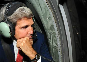 Kerry anuncia que o Irã recusou proposta de suspensão do programa nuclear John Kerry, anunciou que o Irã não aceitou a proposta de suspensão do programa nuclear