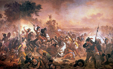 Figura1 – Ilustração da Batalha de Guararapes - 1648