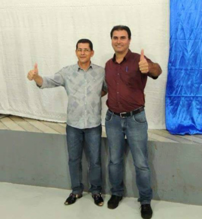 Gilmar Vicentin tem candidatura homologada para disputar a prefeitura de Amambai Pastor Sérgio Luiz e Gilmar Vicentin (D) / Foto: Divulgação