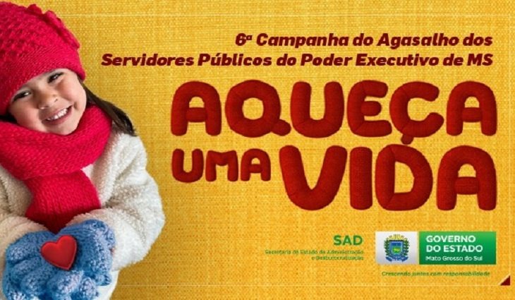 Campanha “Aqueça uma vida” recebe doações de agasalhos até 18 de junho Foto: divulgação