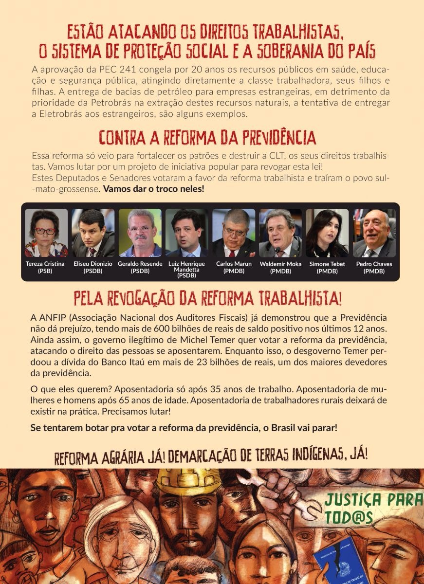 Fetems convida a população para participar do Grito dos Excluídos Fetems convida a população para participar do Grito dos Excluídos