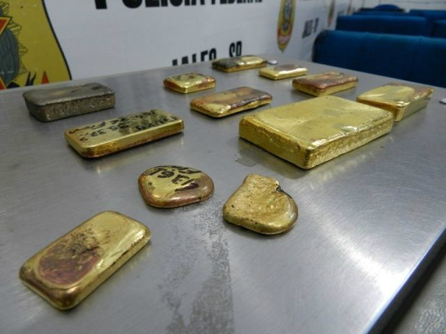 Homem é preso com 17 quilos de ouro na divisa de MS com SP Foto: Divulgação