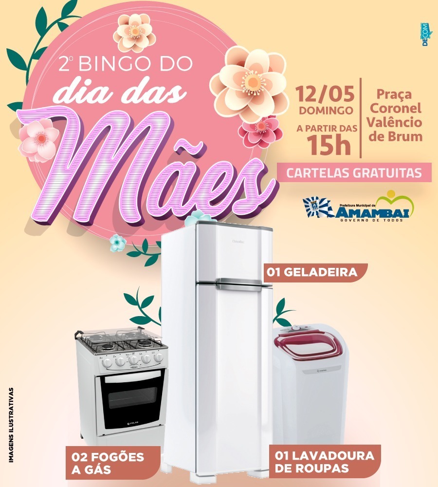 Bingo de Dia das Mães acontece neste domingo (12) Bingo de Dia das Mães acontece neste domingo (12)