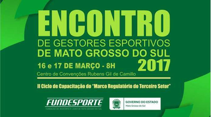 Governador participa do encontro de gestores esportivos de MS Foto: Divulgação