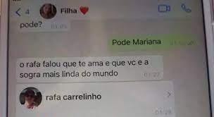 “Vou cuidar dela” foi a última mensagem à sogra antes de Rafael matar Mariana Início da conversa onde Mariana manda o contato do namorado. (Foto: Direto das Ruas)