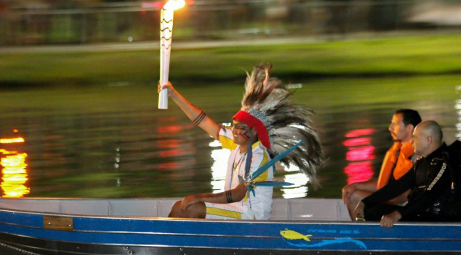 Representando o maior evento esportivo do mundo, tocha olímpica percorre 40 km