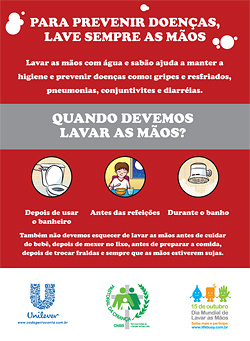 Pastoral da Criança pede a voluntários que conscientizem sobre importância de lavar as mãos