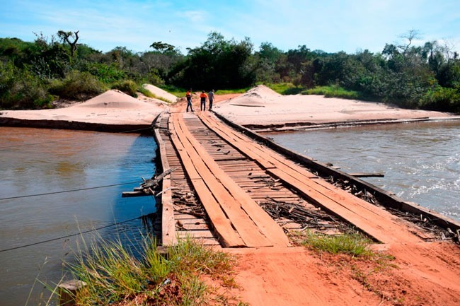As pontes de concreto serão construídas sobre os rios Moroti e Itaipá / Foto: Decom.