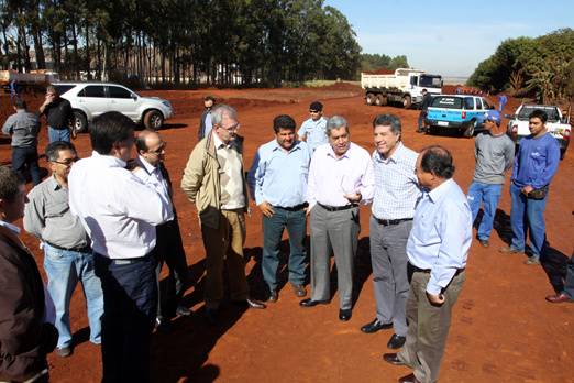 Governador vistoria obra do anel viário em Dourados Governador vistoria obra do anel viário em Dourados