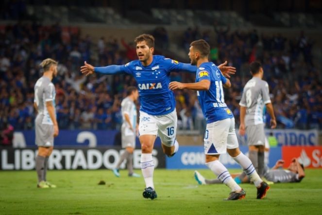 Cruzeiro vence o Racing e garante liderança do grupo 5 da Libertadores Lucas Silva marcou o segundo gol da noite (Foto: Vinnicius Silva/Cruzeiro E.C.)