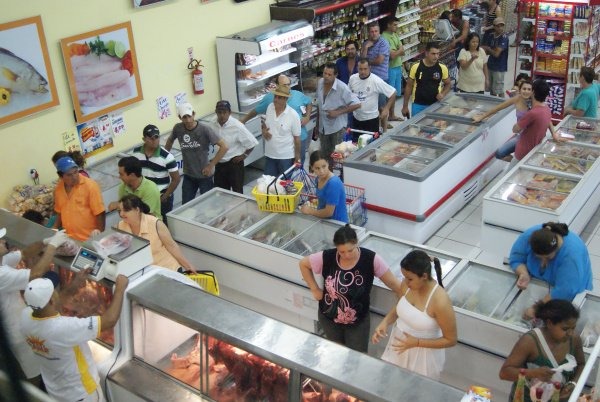 Supermercado Sol já sente falta de produtos / Foto: Arquivo do Amambai Notícias
